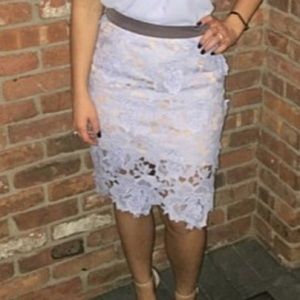 Do + Be Lace Midi Skirt